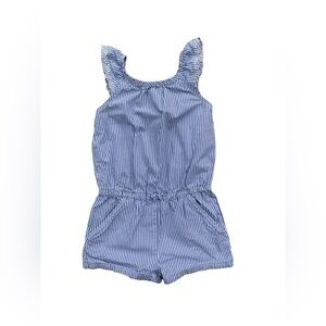 Carter’s Size 6/6X Blue and White Pinstripe Romper